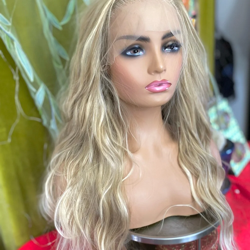 free part lace blonde wig